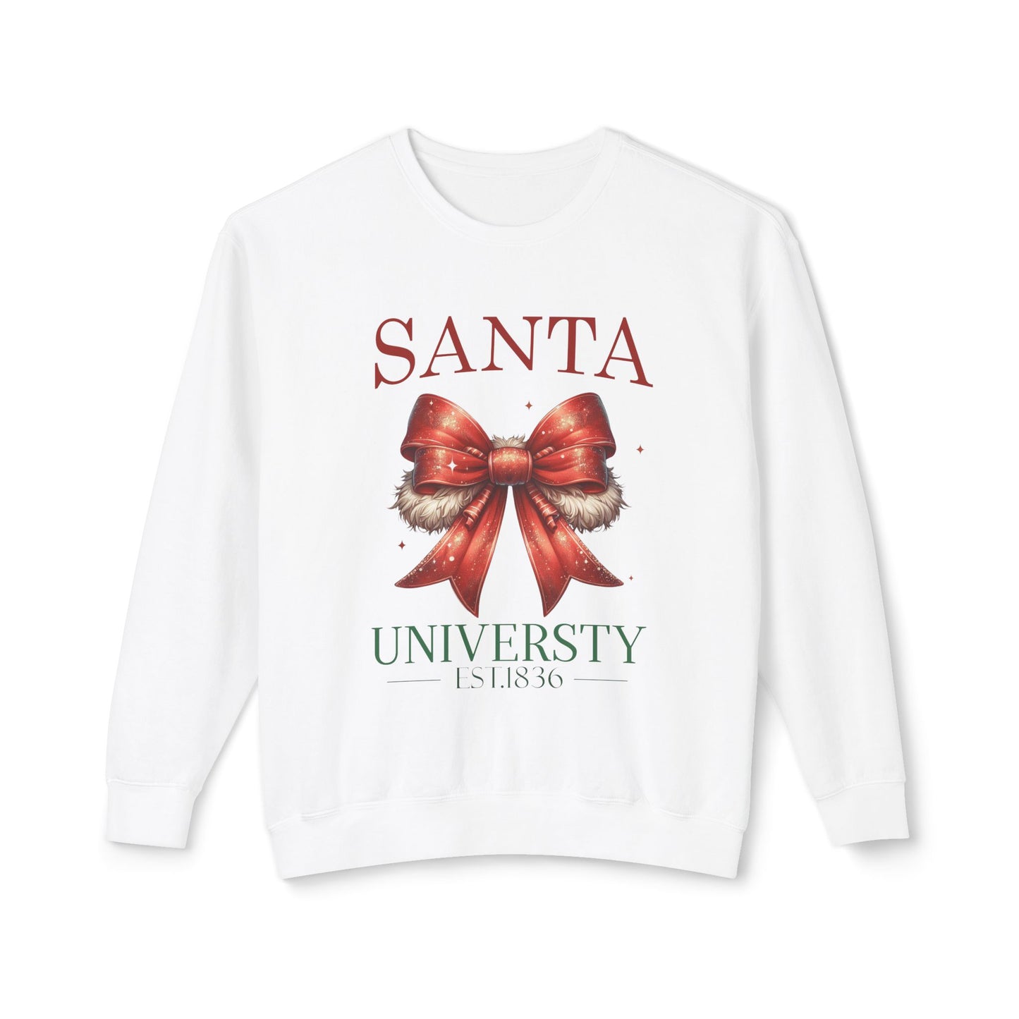 Santa Universuty Unisex Lightweight Crewneck Sweatshirt