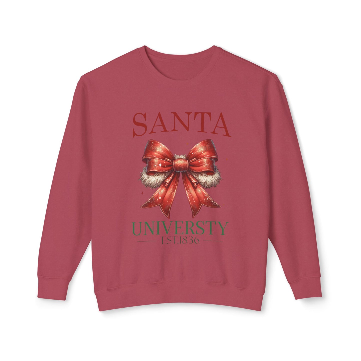 Santa Universuty Unisex Lightweight Crewneck Sweatshirt