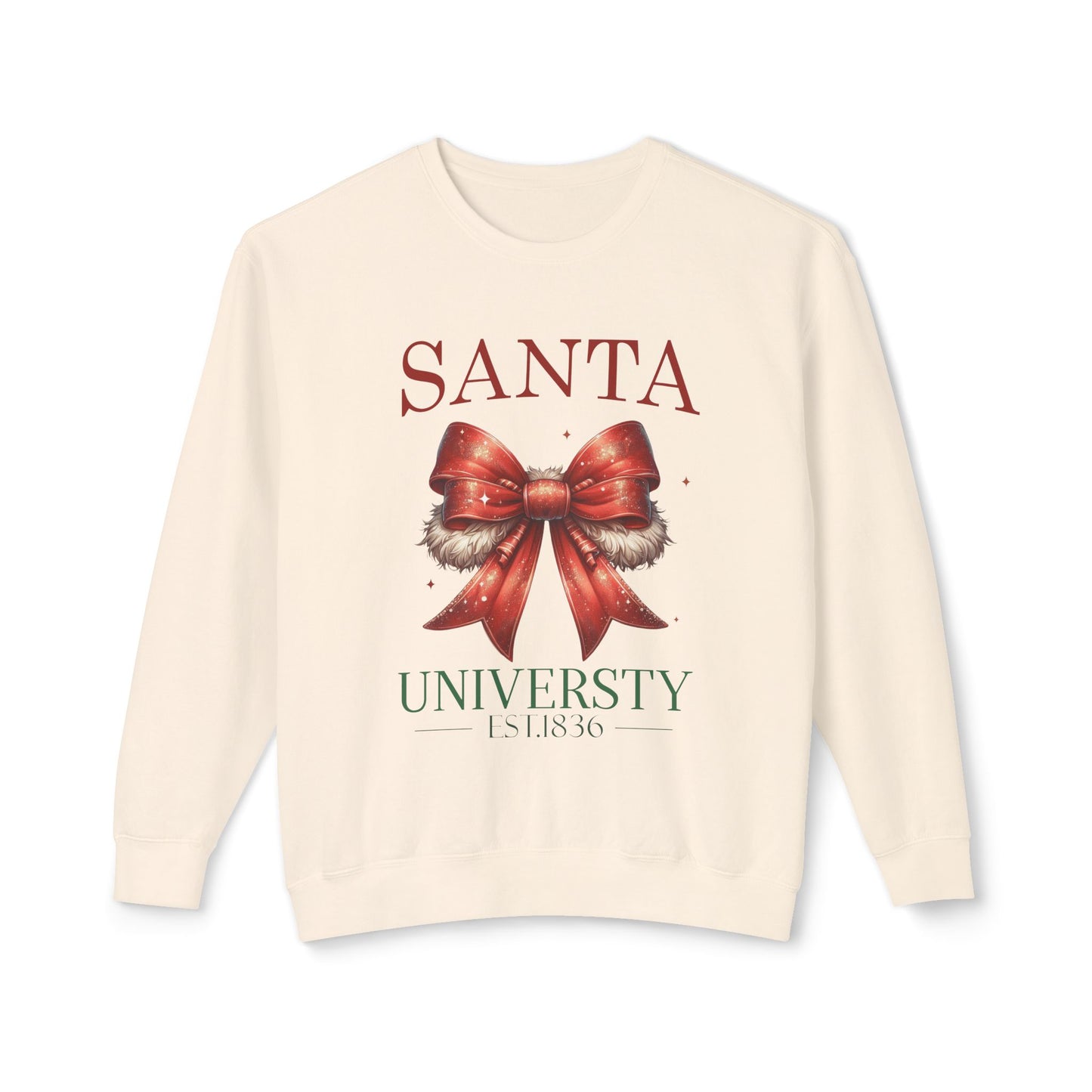 Santa Universuty Unisex Lightweight Crewneck Sweatshirt