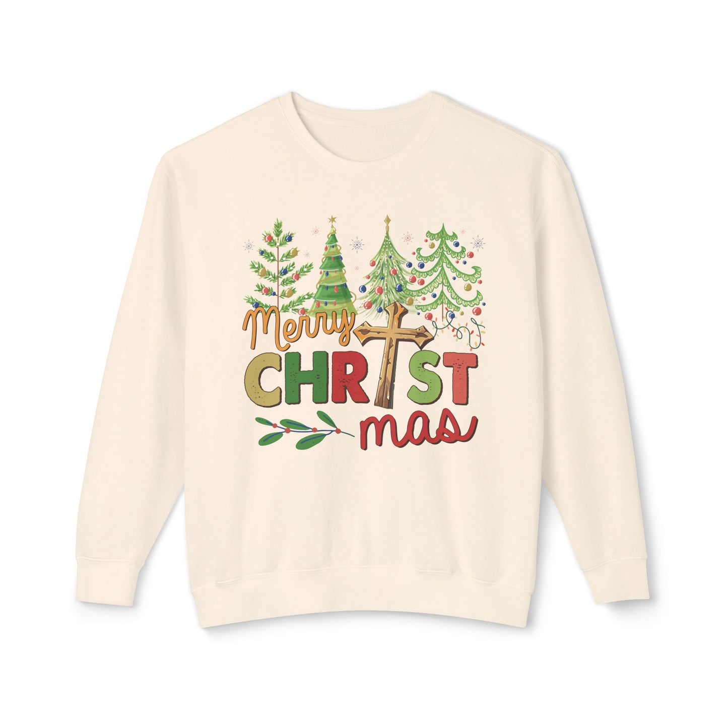 Christ-mas Trees Merry Christmas Unisex Sweatshirt