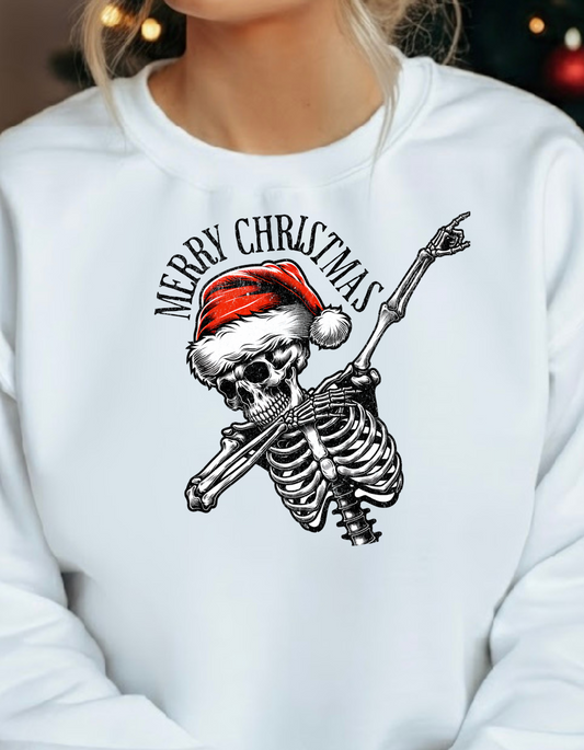 Christmas Skeleton Crewneck Sweatshirt