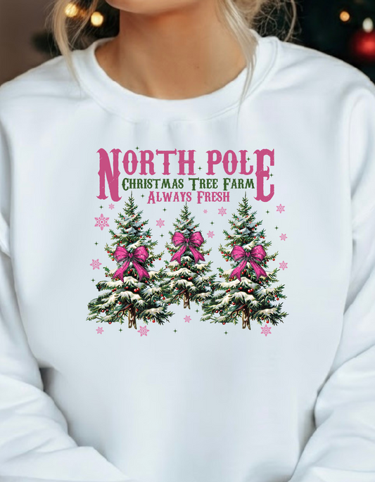 North Pole Tree Farm Holiday Sweatshirt