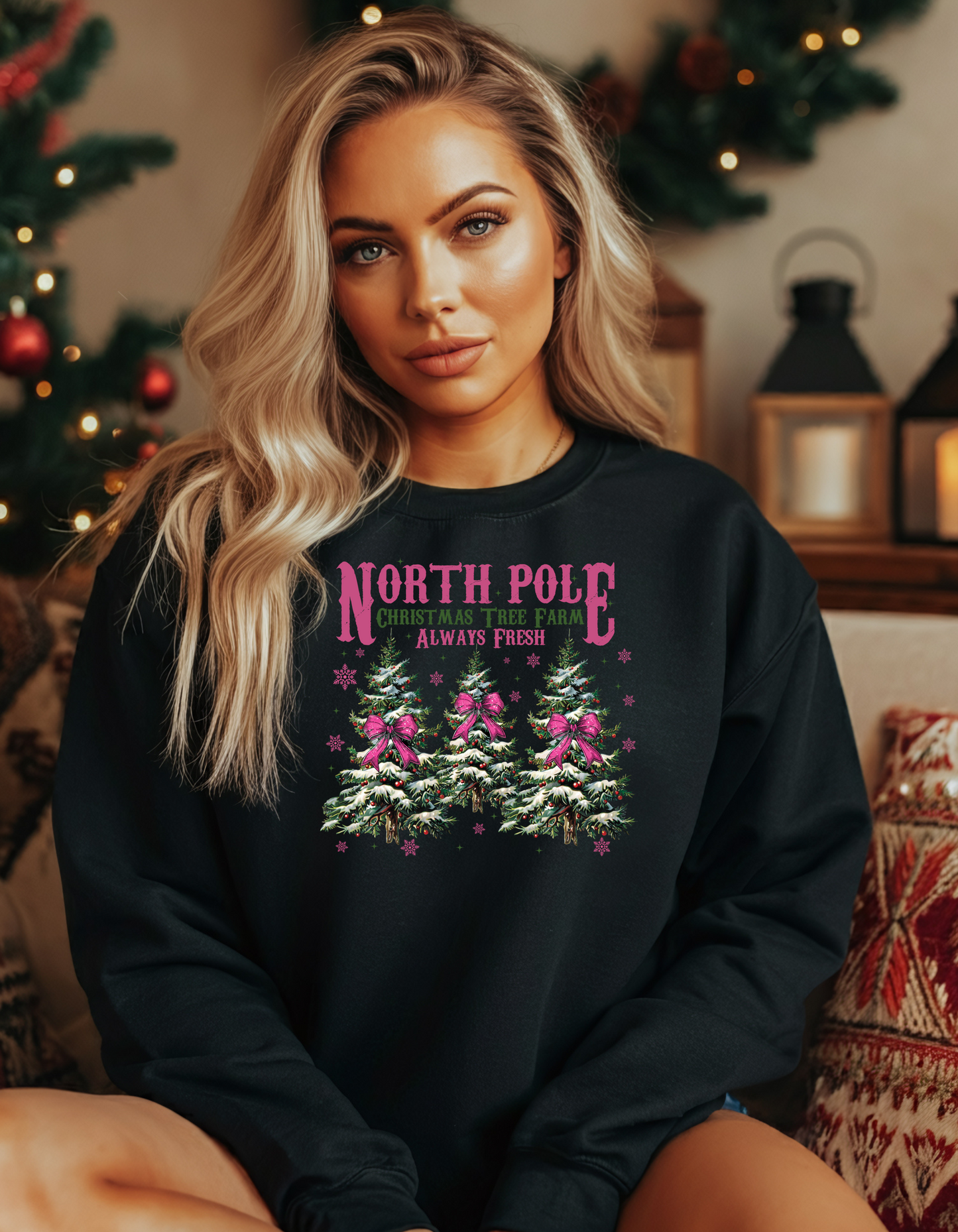 North Pole Tree Farm Holiday Sweatshirt