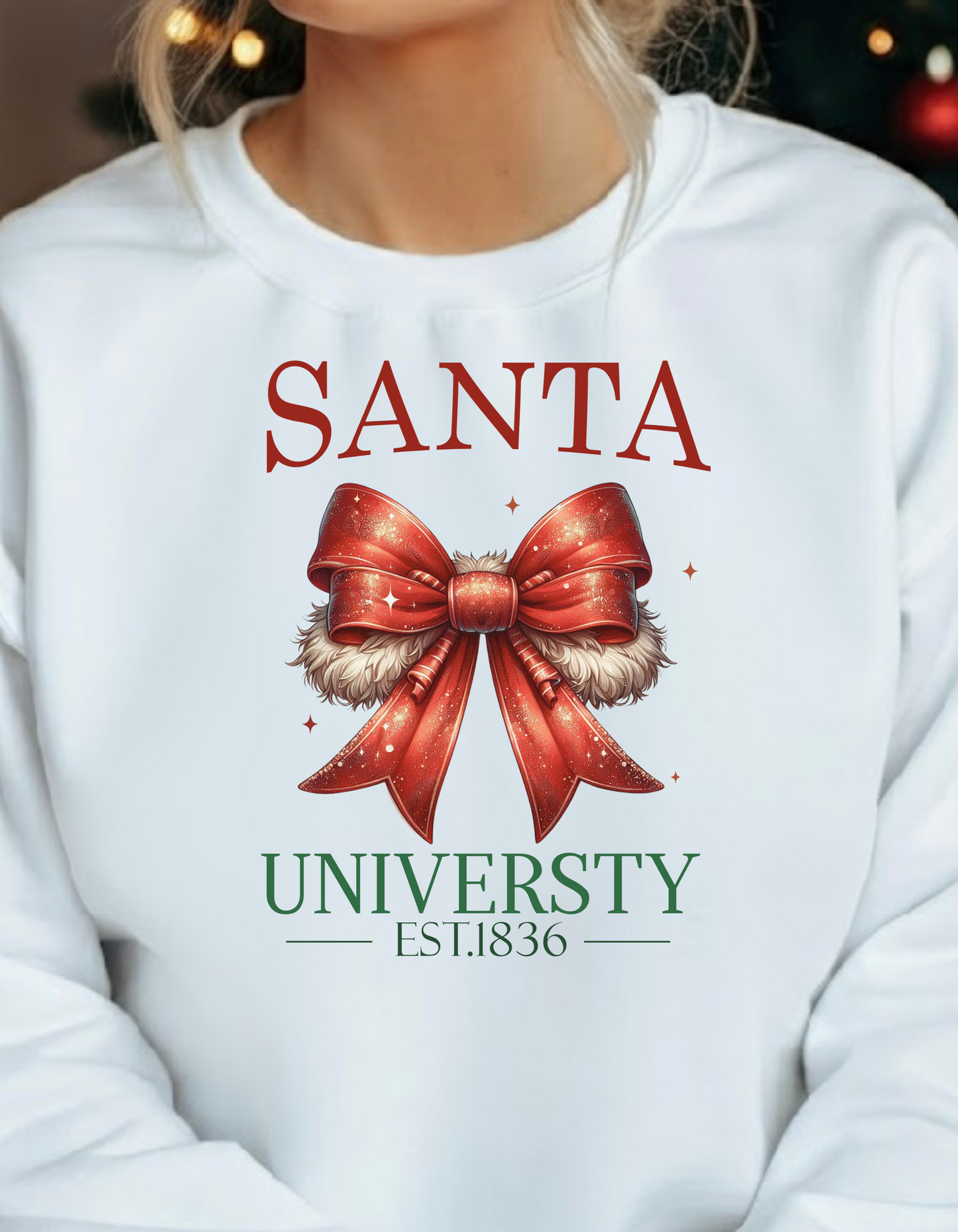 Santa Universuty Unisex Lightweight Crewneck Sweatshirt