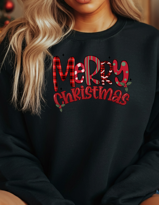 Christmas Unisex Crewneck Sweatshirt - Merry Christmas Design