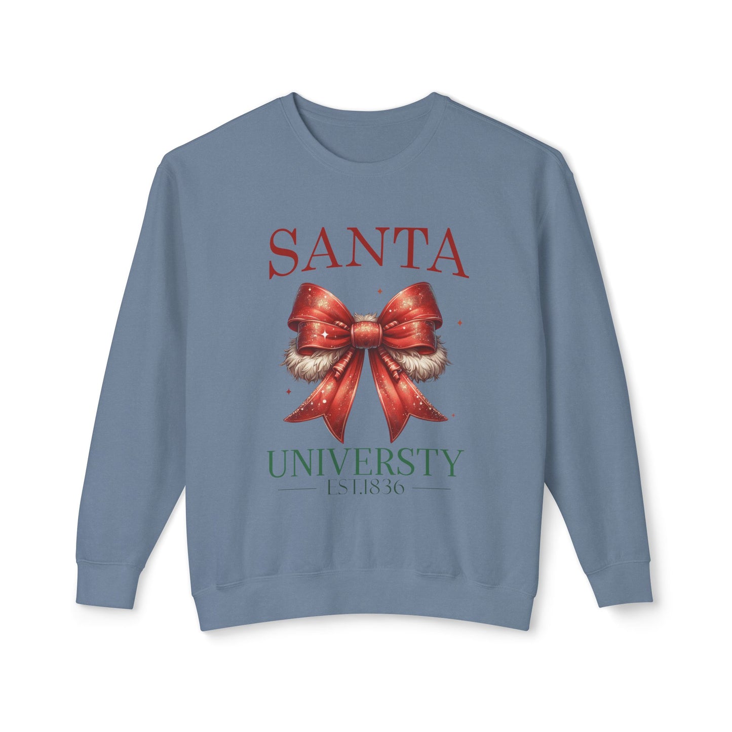 Santa Universuty Unisex Lightweight Crewneck Sweatshirt