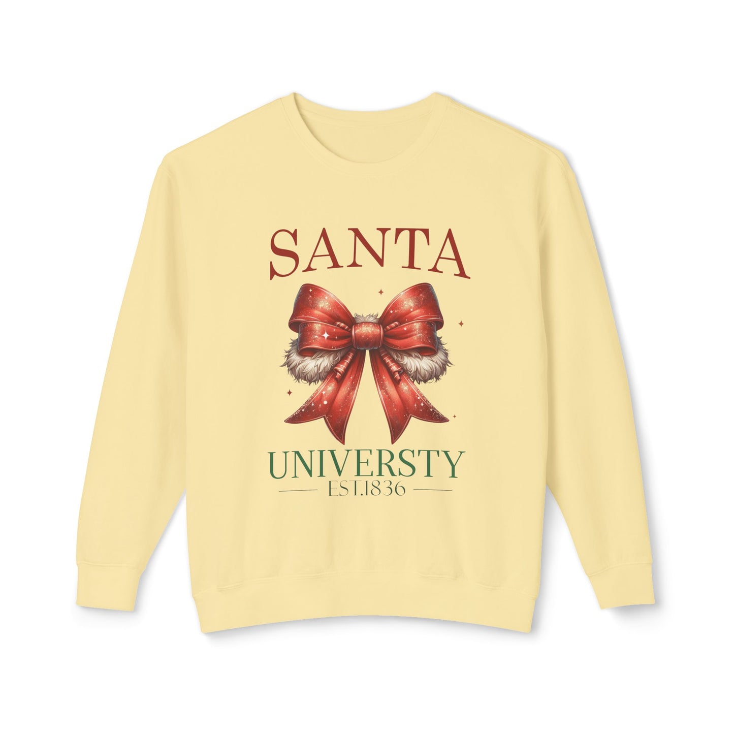 Santa Universuty Unisex Lightweight Crewneck Sweatshirt