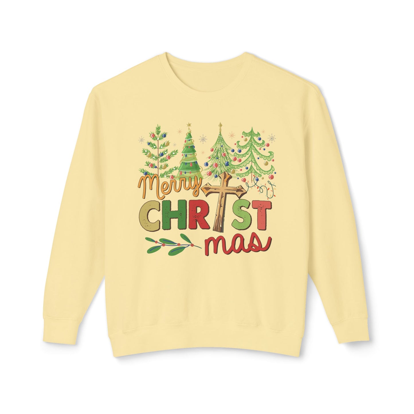 Christ-mas Trees Merry Christmas Unisex Sweatshirt