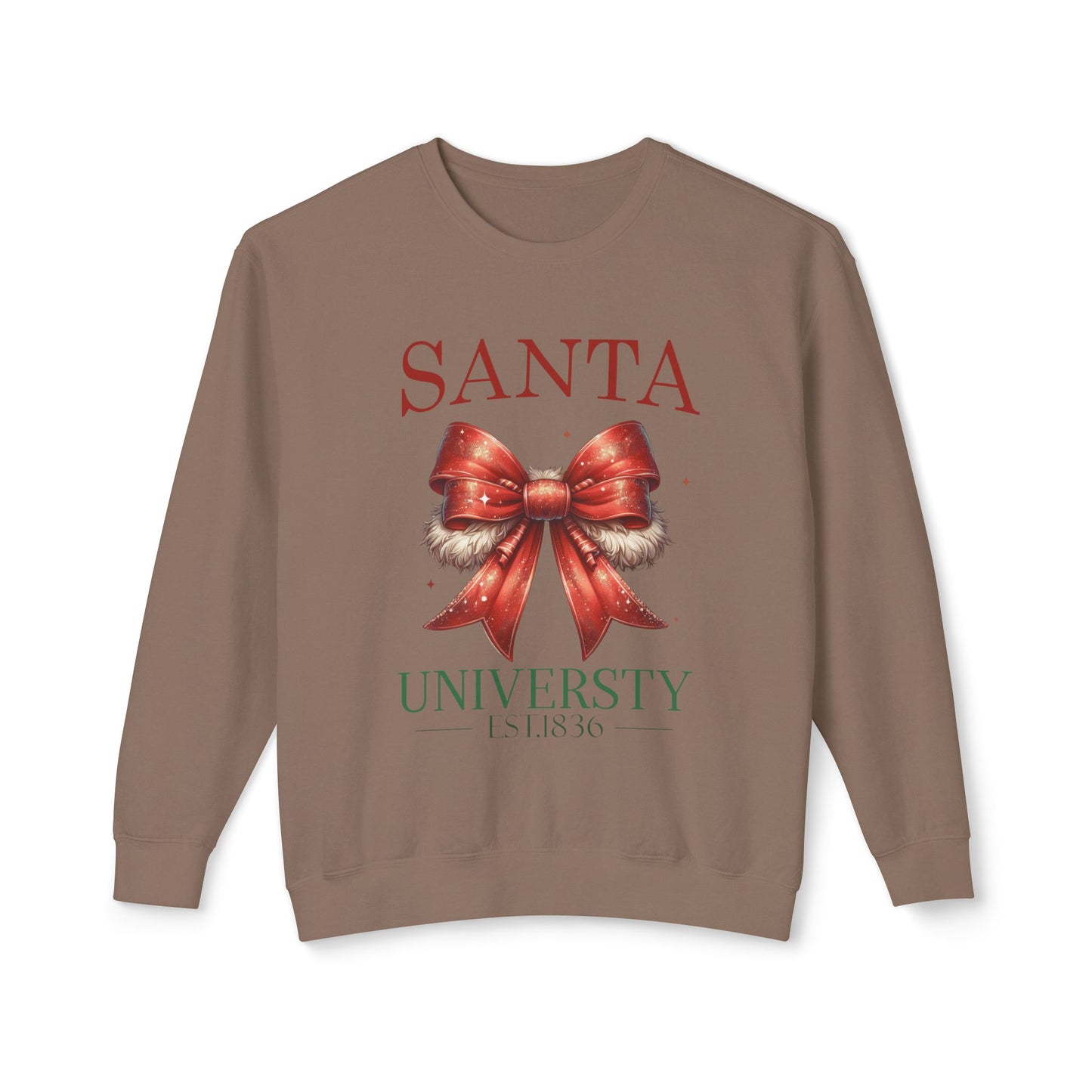 Santa Universuty Unisex Lightweight Crewneck Sweatshirt