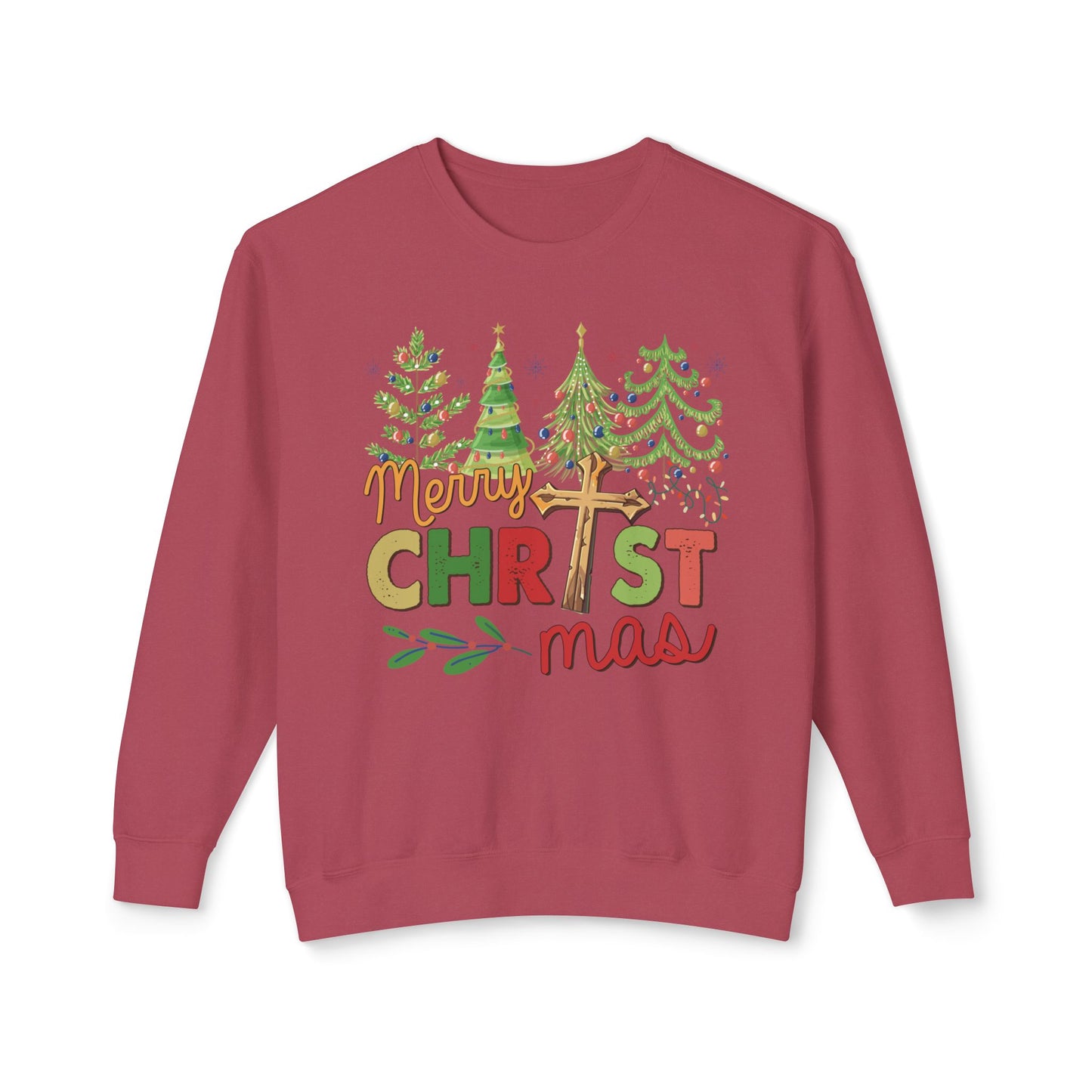 Christ-mas Trees Merry Christmas Unisex Sweatshirt